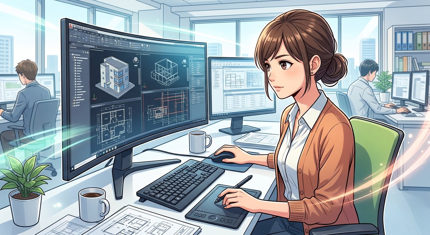 漫画でわかる！CADオペレーター職