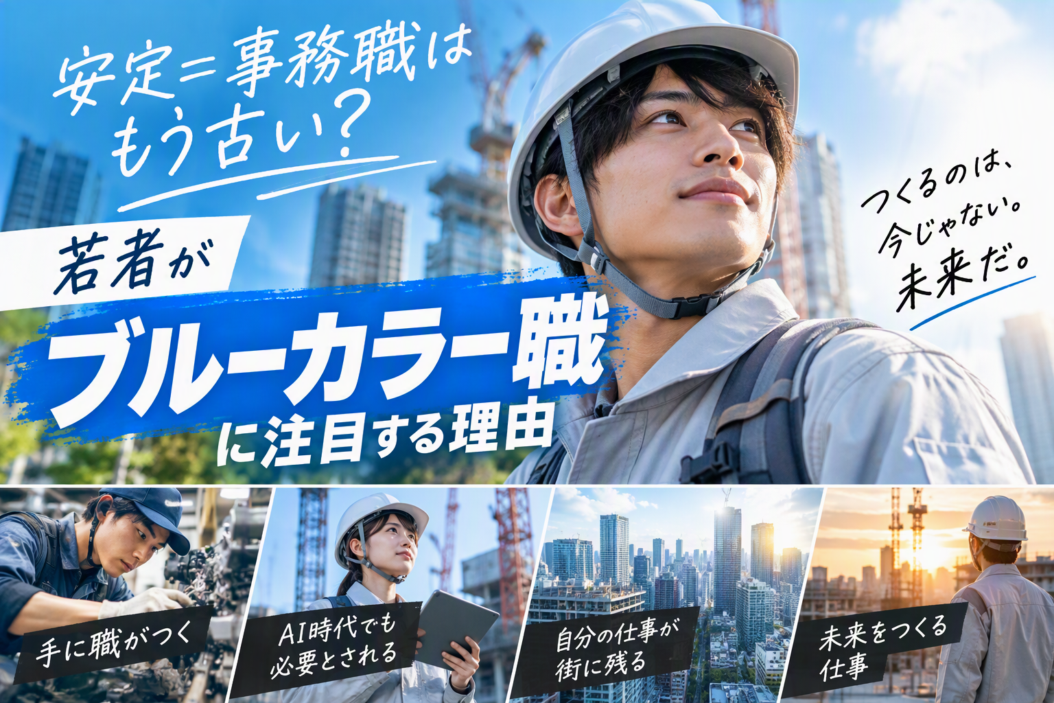 なぜ今、ブルーカラーの仕事が若者に人気なのか？